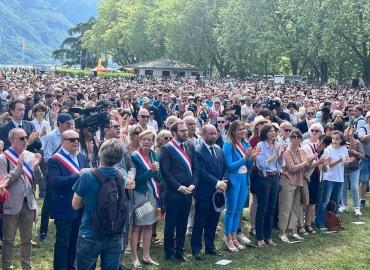 Cérémonie en soutien aux victimes et leurs familles suite au drame du 8 juin